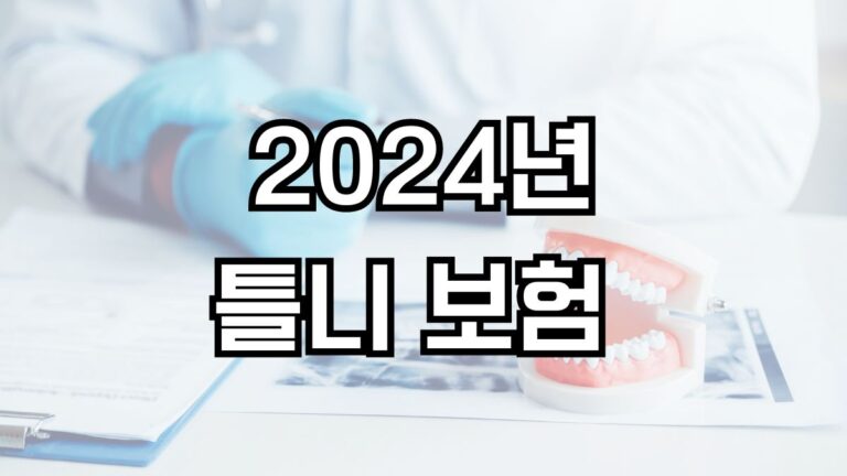 2024년 틀니 보험