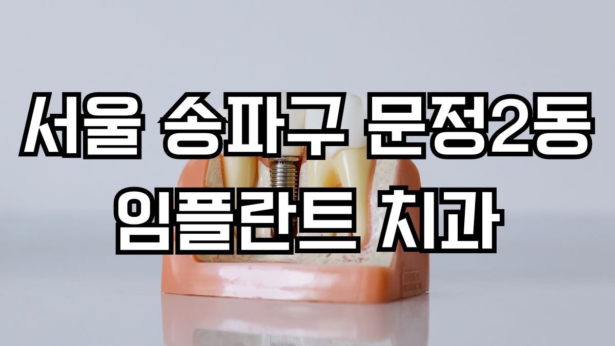 서울 송파구 문정2동 임플란트