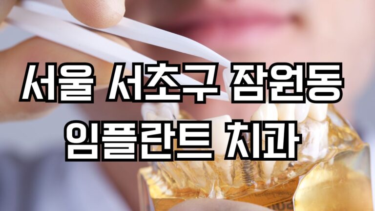 서울 서초구 잠원동 임플란트