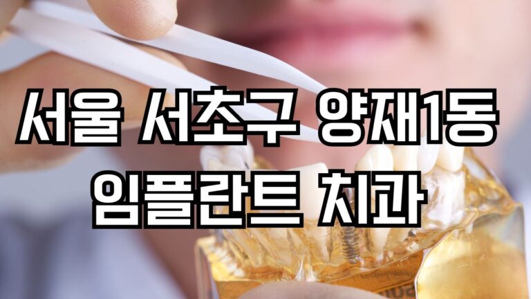 서울 서초구 양재1동 임플란트