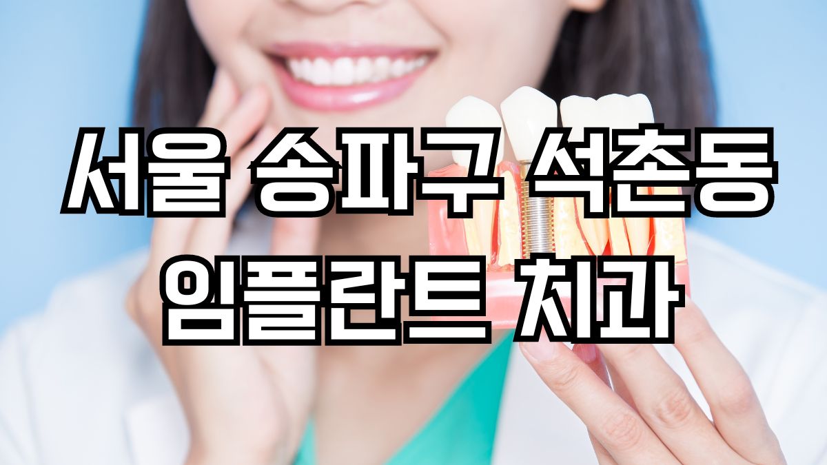 서울 송파구 석촌동 임플란트