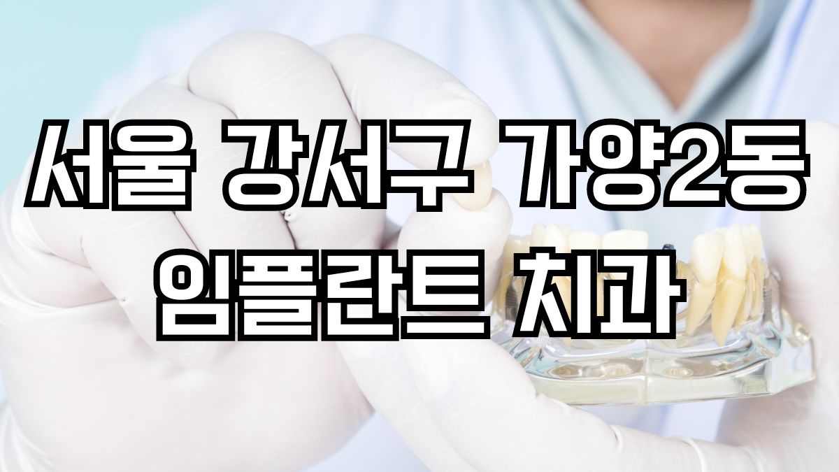 서울 강서구 가양2동 임플란트