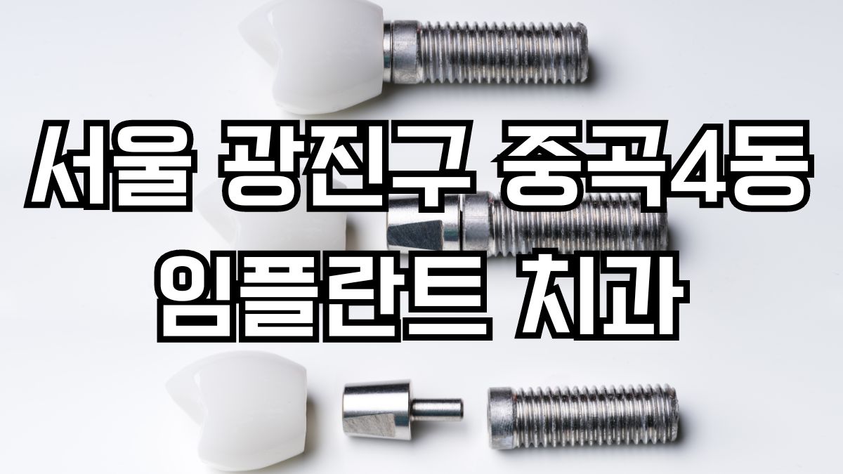 서울 광진구 중곡4동 임플란트