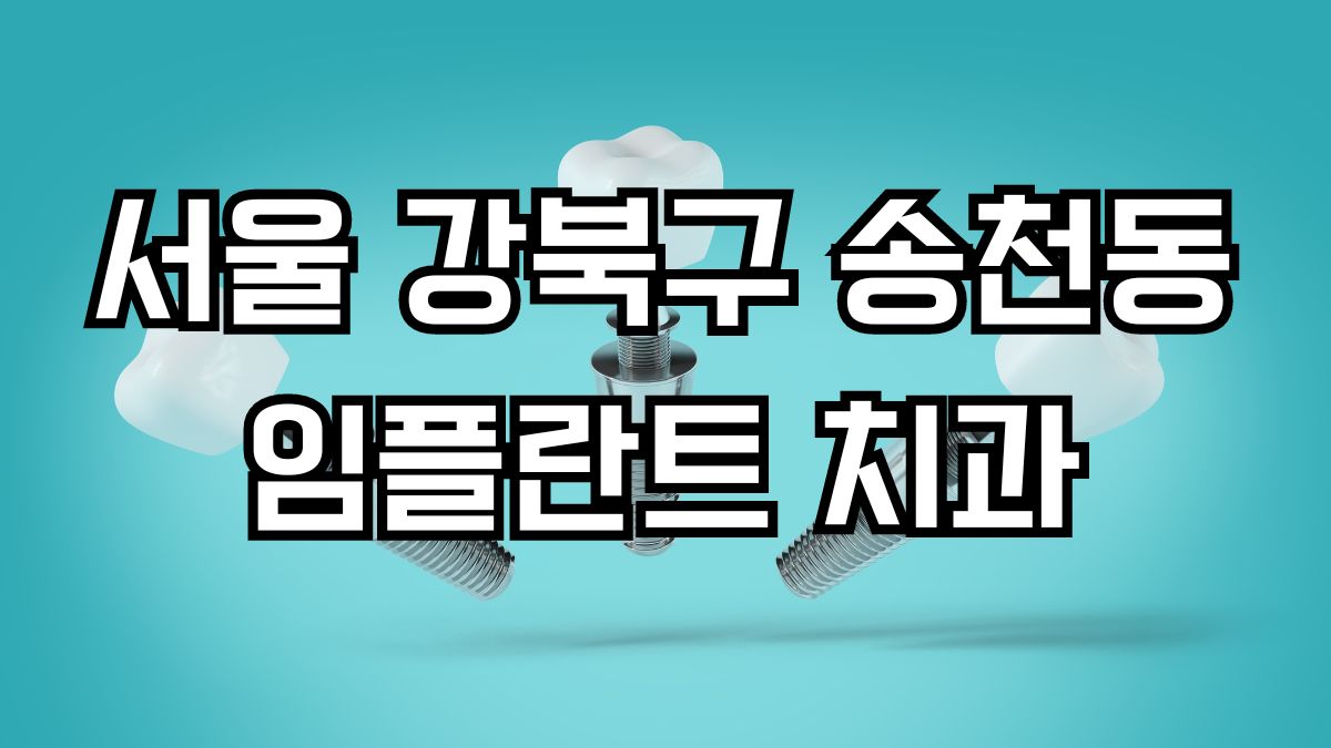 서울 강북구 송천동 임플란트