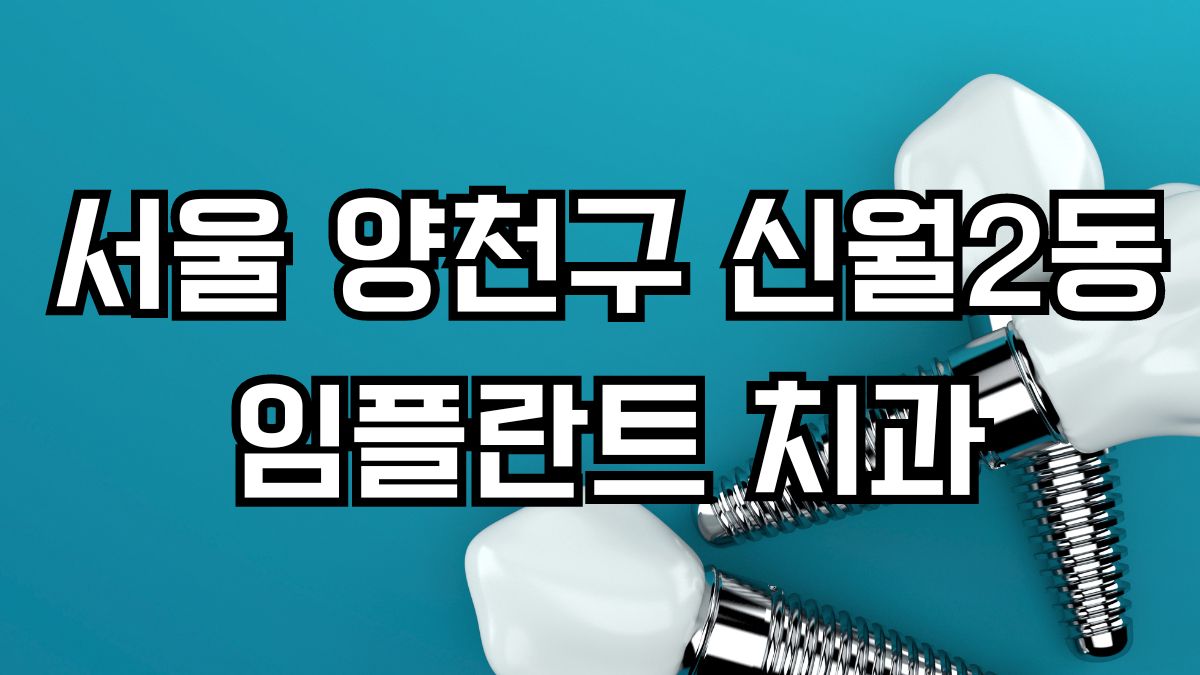 서울 양천구 신월2동 임플란트