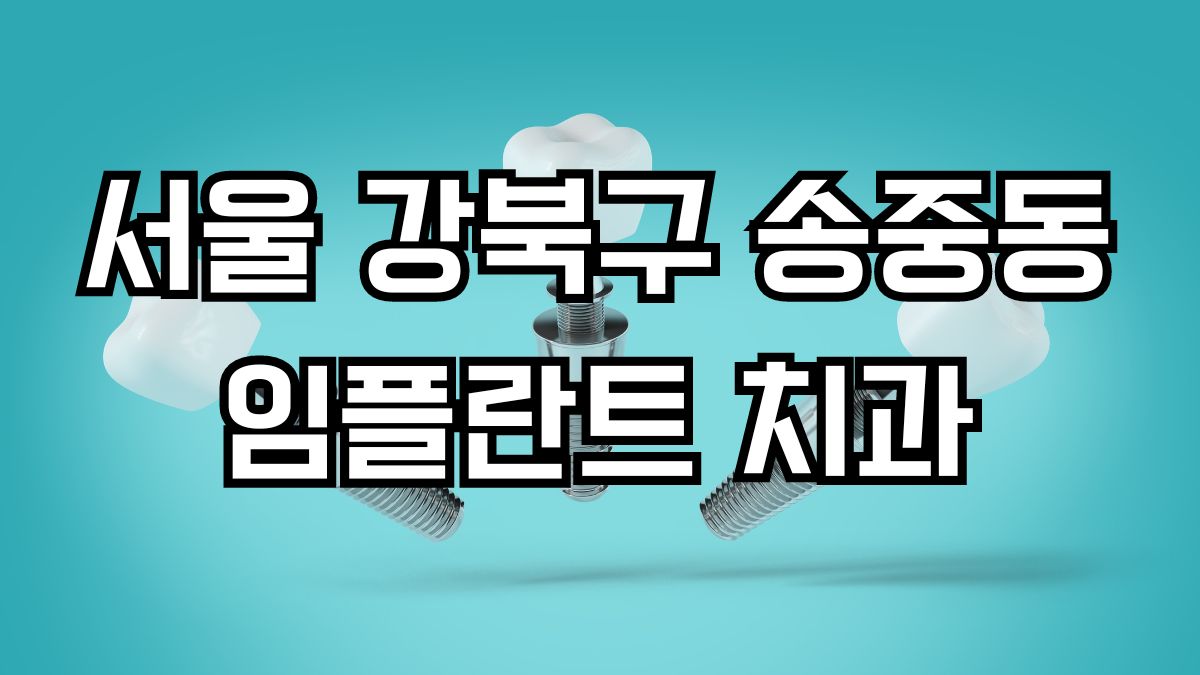 서울 강북구 송중동 임플란트