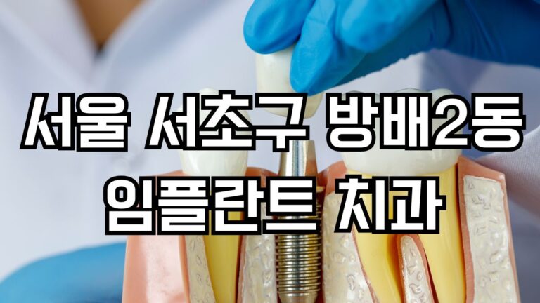 서울 서초구 방배2동 임플란트